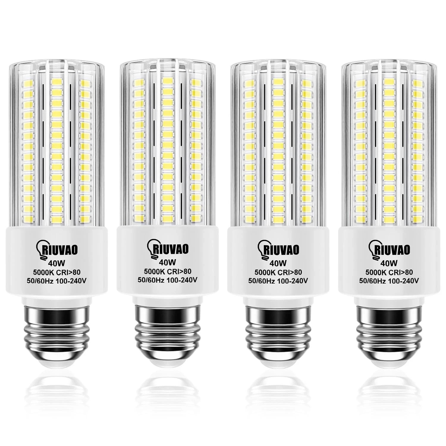 4pcs LED Light Bulb 5000LM 300w Equivalent Super Bright 5000K Cool Daylight W... gallery