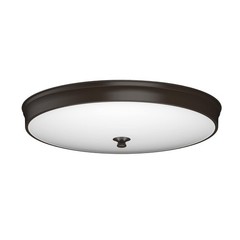 DYMOND LED Ceiling Light 14″ Dimmable Flush Mount Espress Brown)