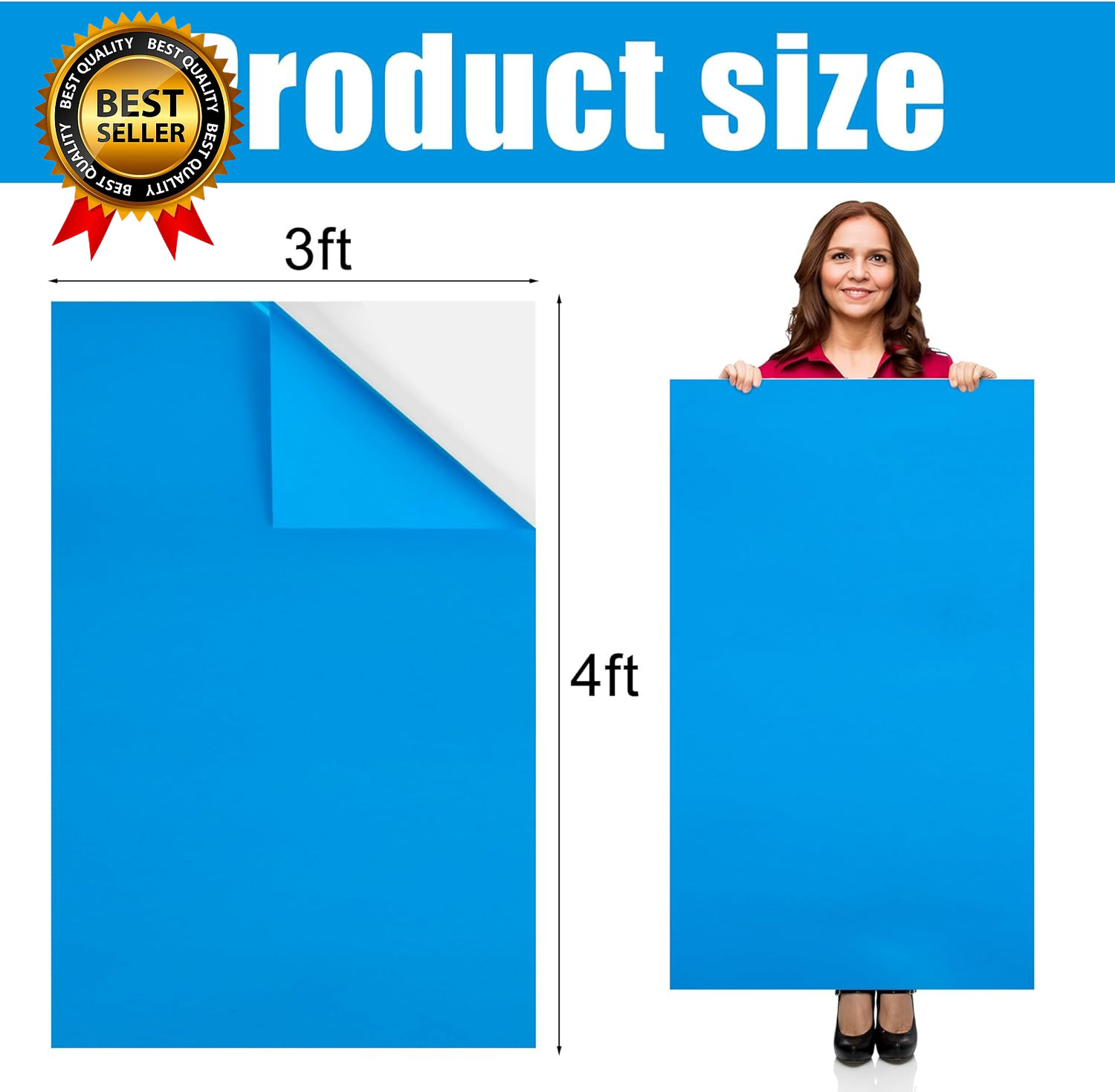 Extra Large Pool Liner Repair Patch 4X3Ft Self Adhesive Vinyl Pool Patch Rep... gallery