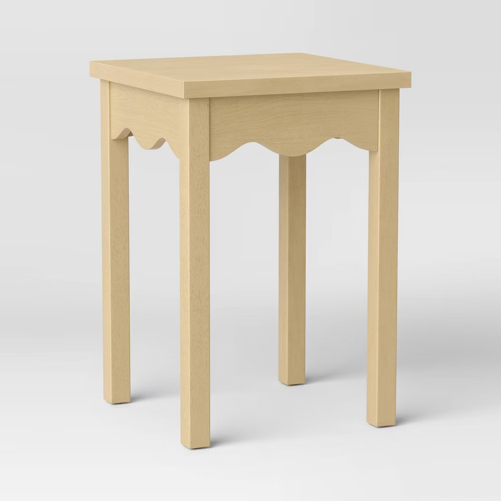Wavy Accent Table Natural - Room Essentials gallery