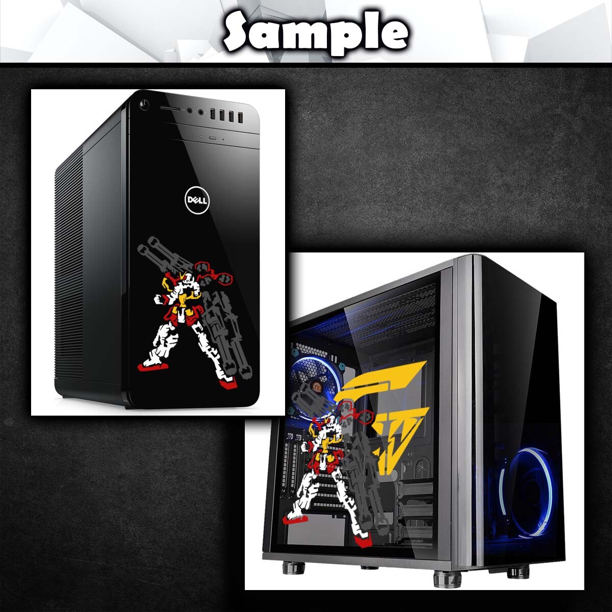 Gundam Heavyarms Customized Vinyl Decal (Anime Mecha Car Laptop PC Tower Decor) gallery
