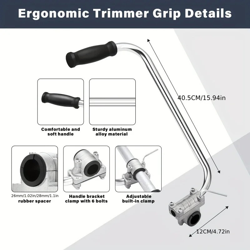 Ergonomic Trimmer Grip String Trimmers Handle Weed Eater Handle Extension Tools gallery