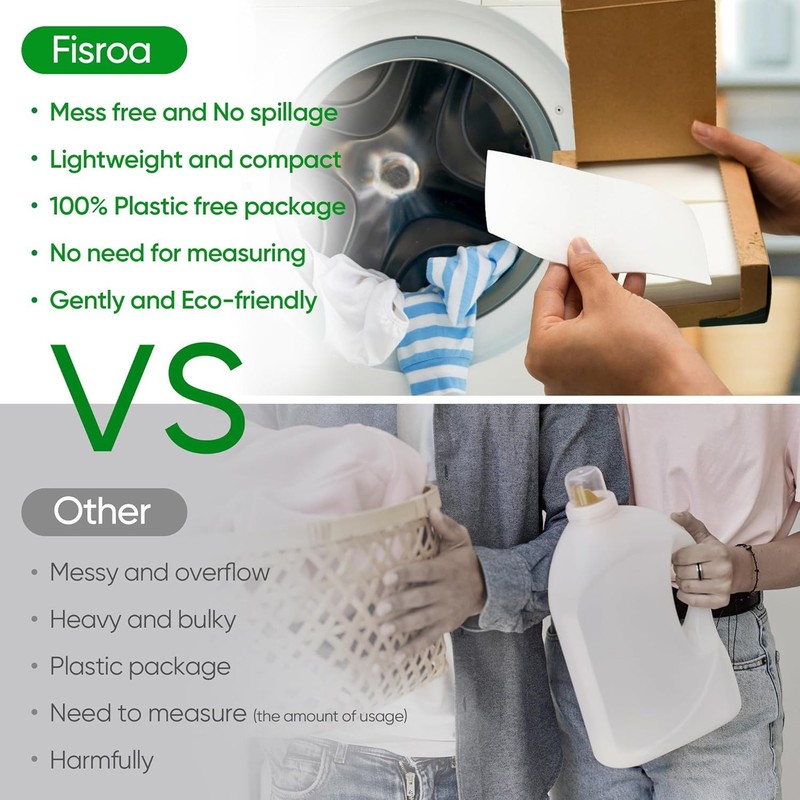 Travel Laundry Detergent Sheets 300 Loads Eco-Friendly Washing Detergent Sheets gallery