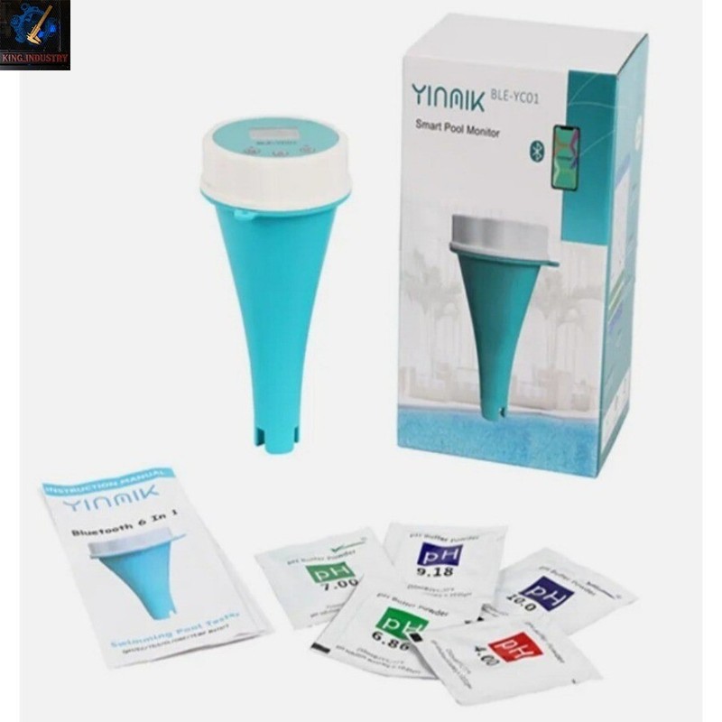 Floating Smart Swimming Pool Water Analyzer PH Chlorine EC TDS ORP TEMP Tester gallery