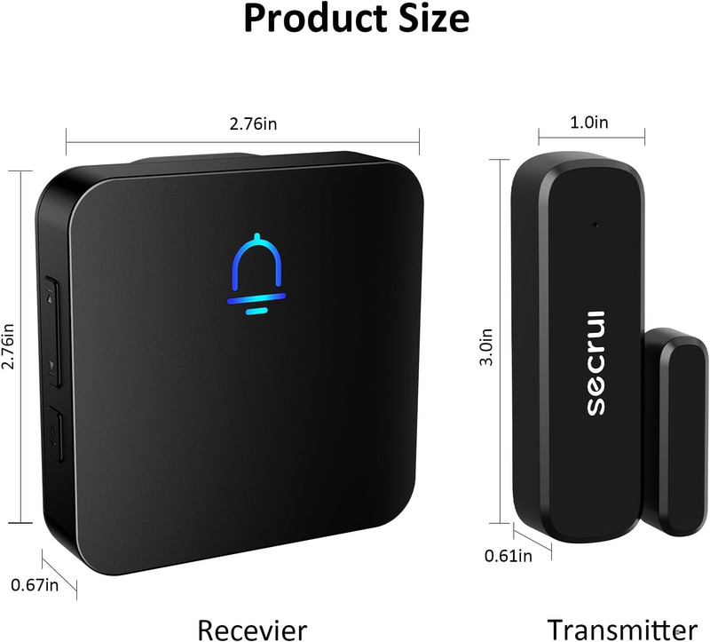 Door Chime, Wireless Door Chimes When Door Open Entry for Business/Home/Office/S gallery