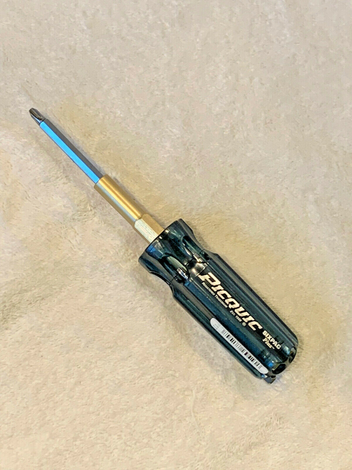 PICQUIC SIXPAC Plus Screwdriver Multi Bit w/ 7 Hex PowerBits - "Smoke Black" gallery