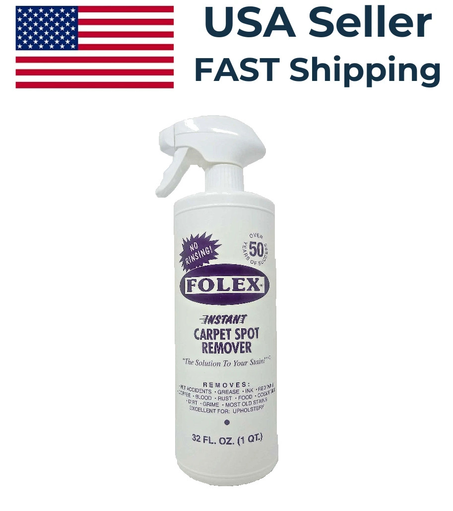 FOLEX Instant Carpet Spot Remover - Removes Grease Ink Wine Coffee Blood - 32 oz gallery