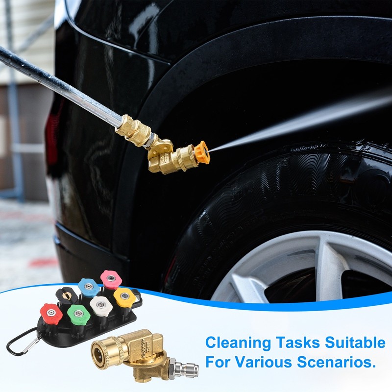 Pivoting Coupler Kit 240 Degree with 7 Angles, 7 Spray Nozzle Tips, 2.5GPM gallery