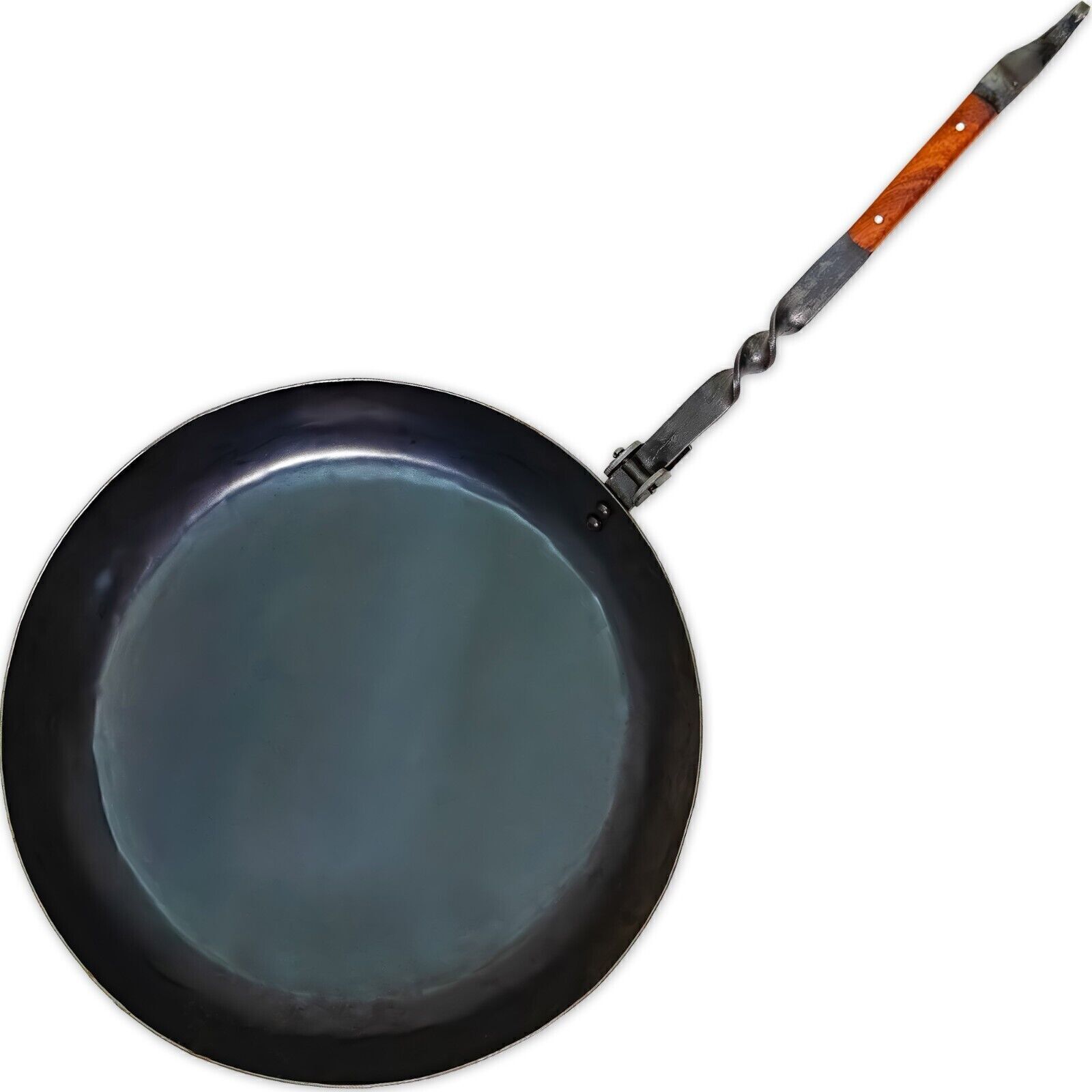 Heavy Duty Functional Medieval Outdoor Camping Hand Forged Folding Frying Pan gallery