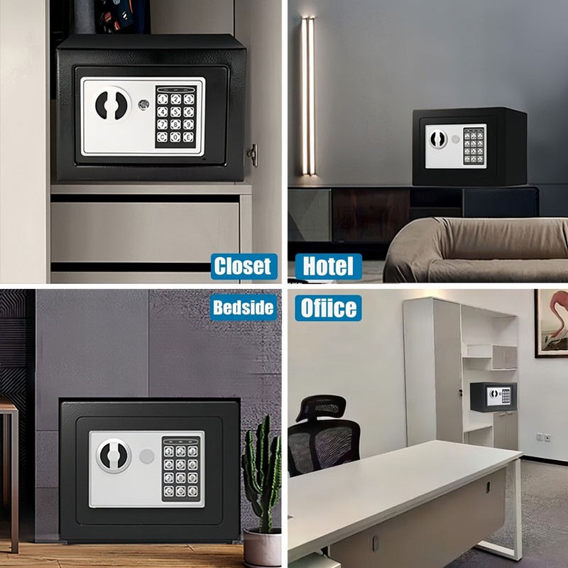 US Security Electronic Digital Safe Box Keypad Lock Jewelry Gun Home Office Cash gallery