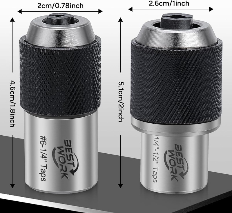 3Pcs Adjustable Tap Socket Set, 3/8" Drive Tap Holder Tool gallery