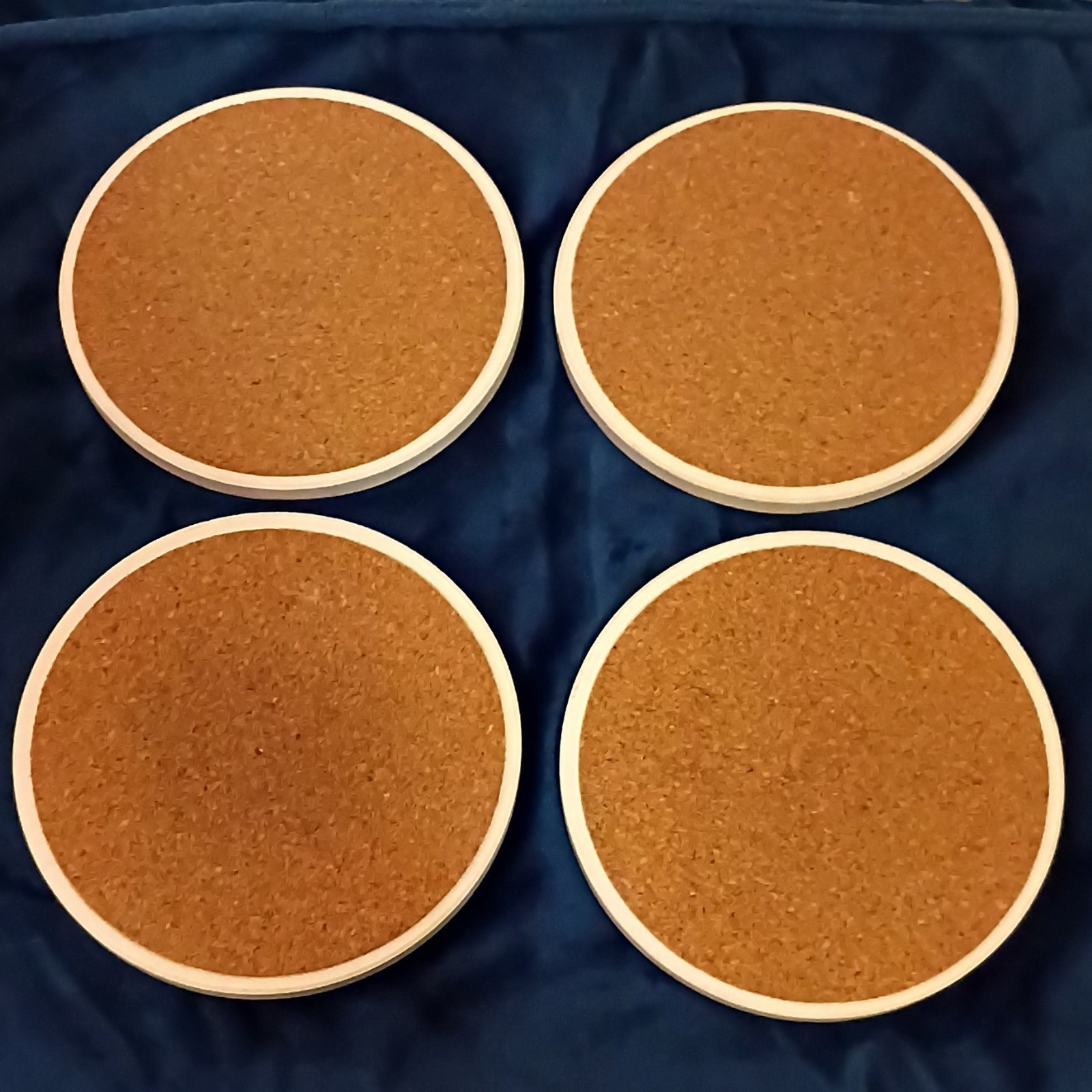Multicolor Cork Round Coaster Set Floral Nature Family Love Hope Birds, 4pcs gallery