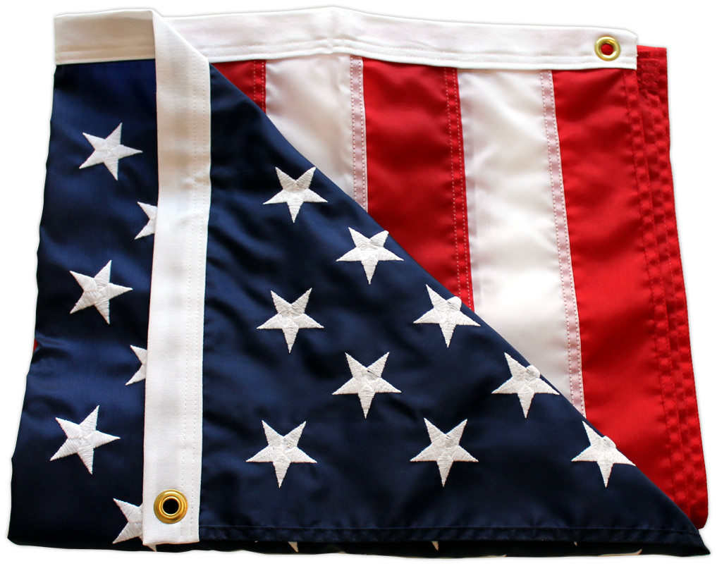 3x5ft American Flag Sewn Stripes Embroidered Stars Brass Grommet Garden July 4th gallery