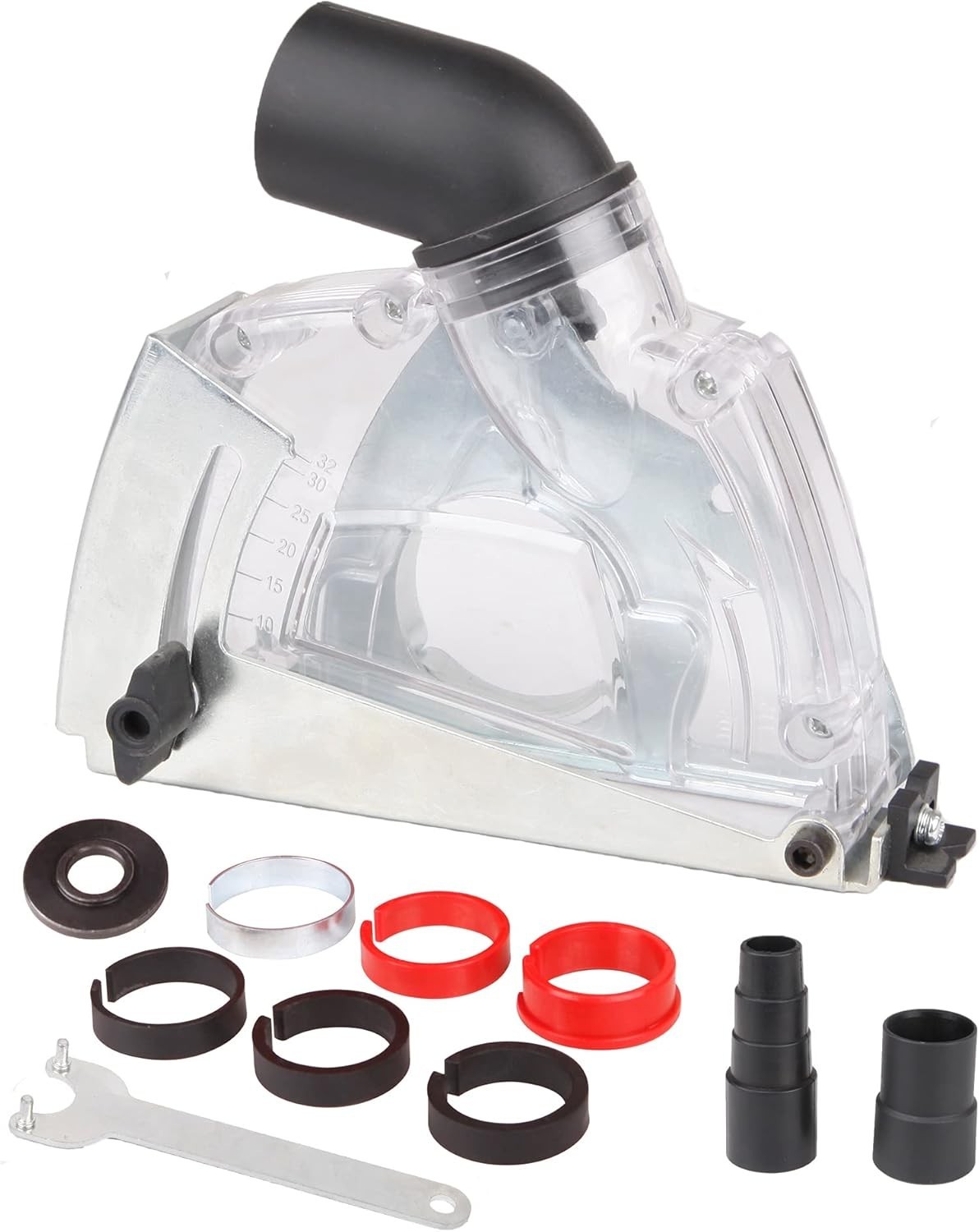 Dust Collector Attachment,Cutting Dust Shroud for Angle Grinder 4-1/2 inch to... gallery