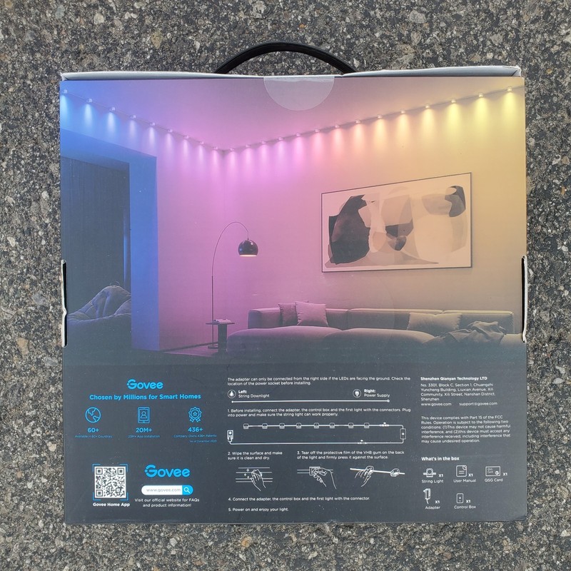 Govee String Downlights Smart LED Lights 16.4 Ft New Sealed - H808A gallery