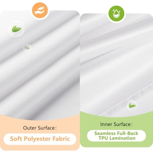 Waterproof Soft Microfiber Shower Curtain TPU 72"W x 72"L (Pack of 1) White gallery