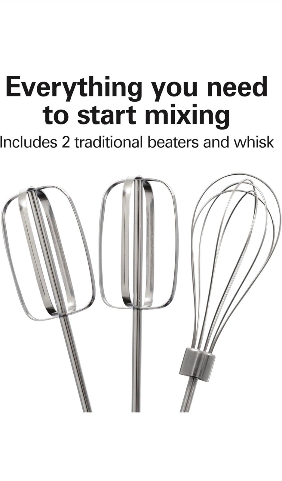Hamilton Beach 6-Speed Electric Hand Mixer with Whisk And Storage Case gallery
