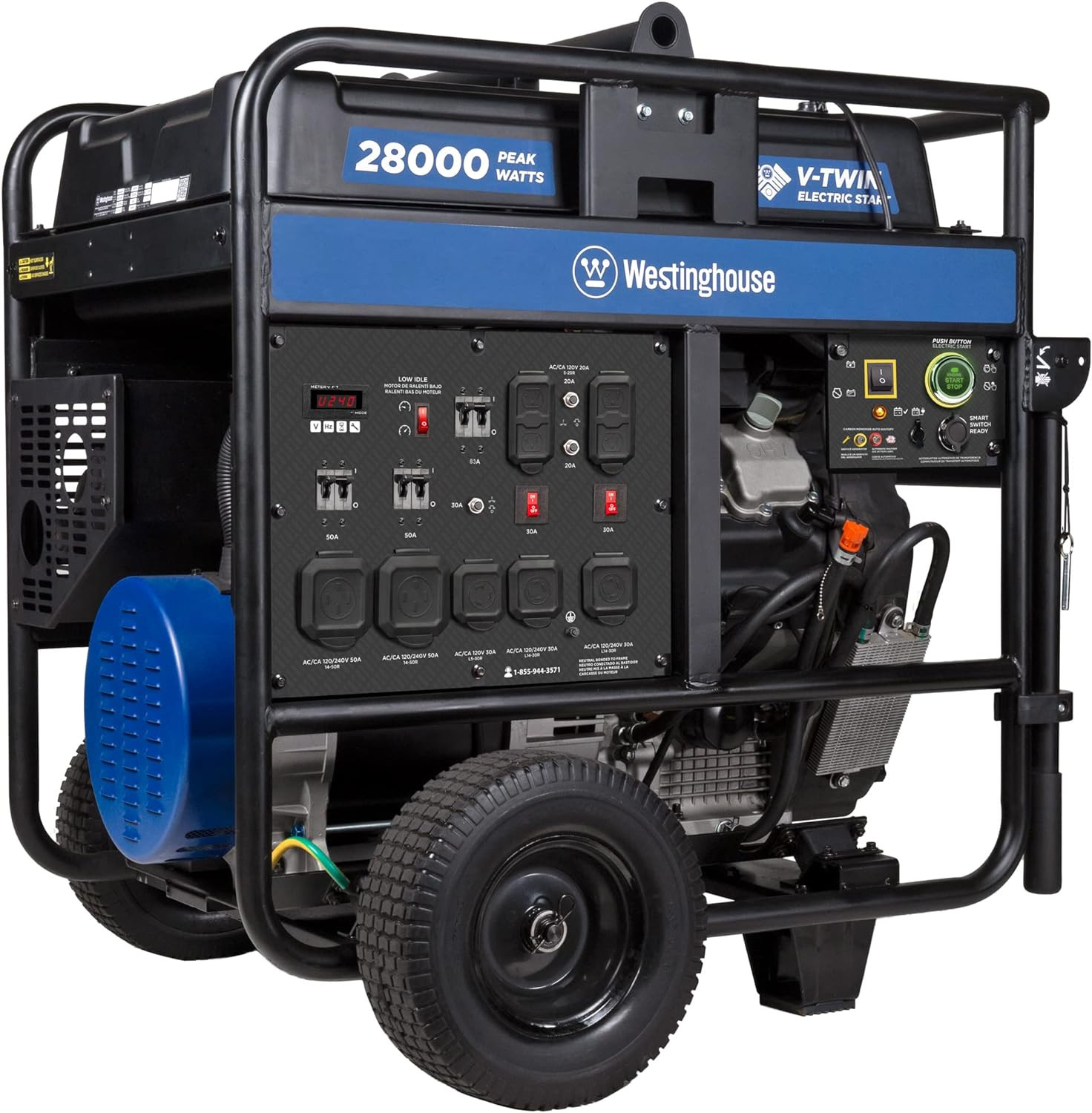 Westinghouse 28,000-W Portable RV Ready Gas Generator, Remote Start, CO Sensor gallery