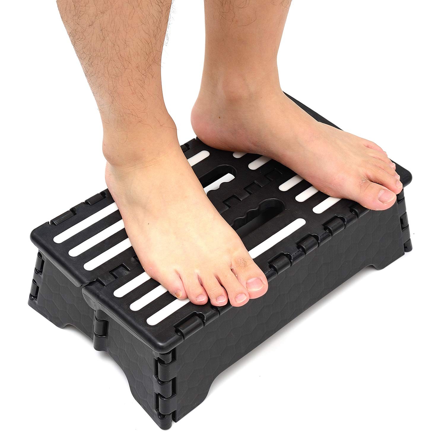 Portable Folding Step Stool 5 Inch Lightweight Plastic Short Stool Sturdy And Sa gallery