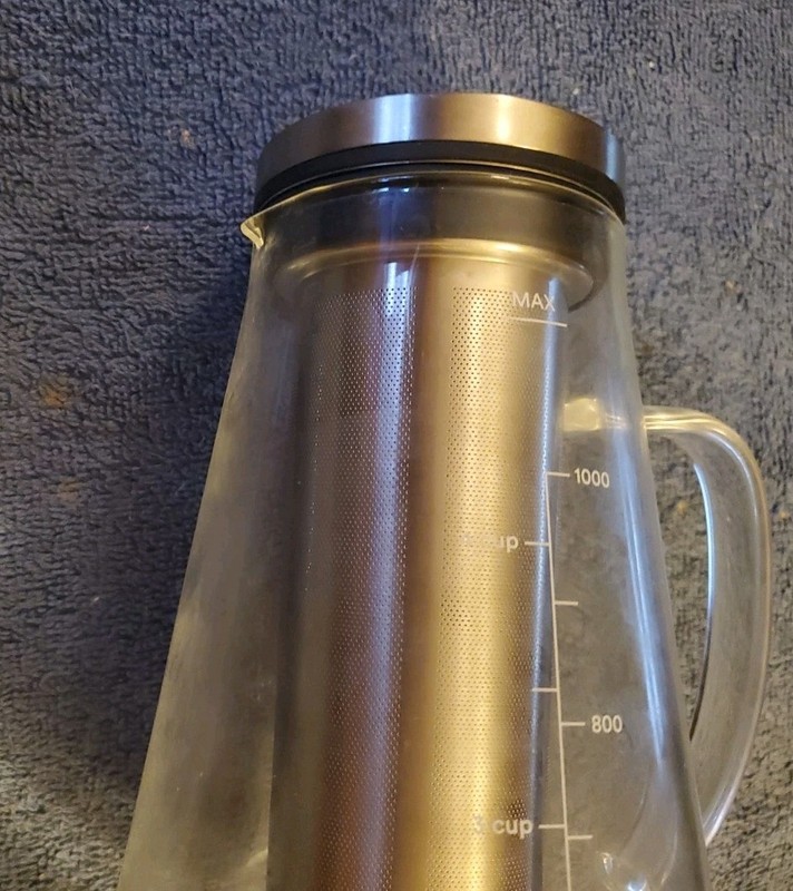 RJ3 4 Cup Ovalware Airtight Cold Brew Iced Coffee Maker 1 Liter + Ice Tea Pot gallery