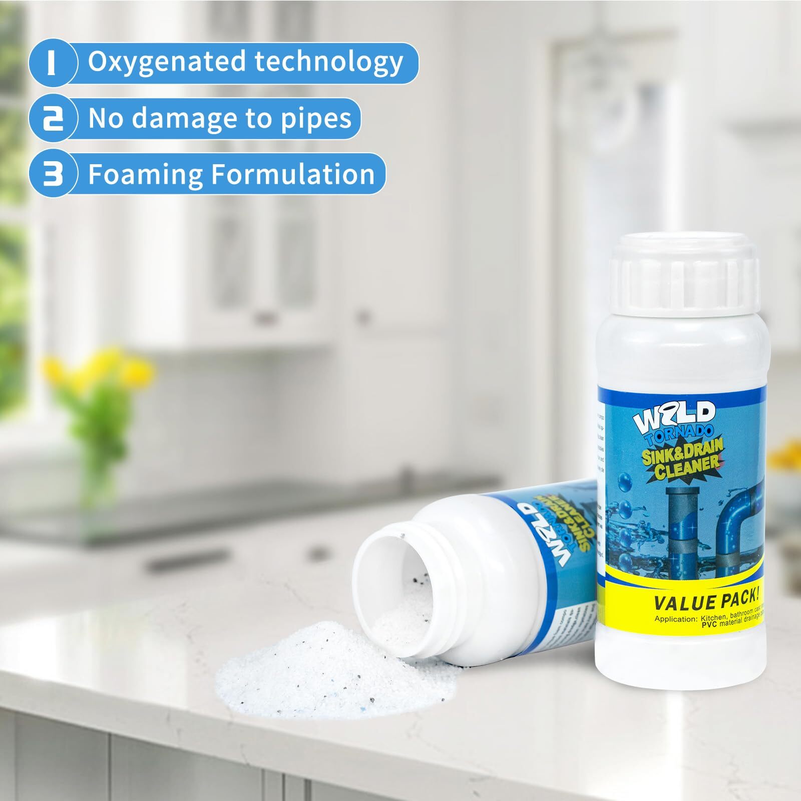 Sink and Drain Cleaner 5-Pack Quick Unclog Tool for Kitchen Toilet Sink Drains gallery