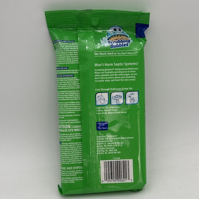 2 PACK Scrubbing Bubbles Bathroom Flushable Wipes 36 count DISCONTINUED gallery