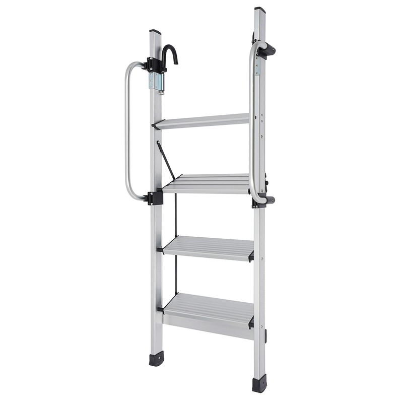 4-Step Floor Standing Bed Ladder Ladder w/ Adjustable Handrail 150kg/330.69lbs gallery