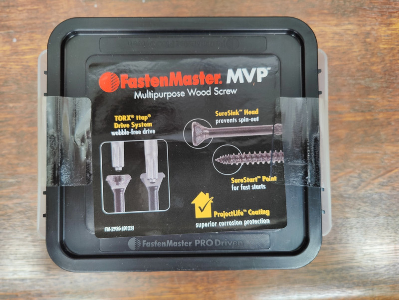 Fastenmaster MVP Multi Purpose Flat Wood Screws. 2.5 inch. 250 Count. gallery