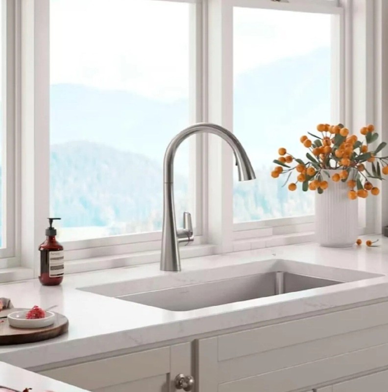 Kohler Transitional Touchless Pull-Down Kitchen Faucet In Vibrant Stainless !!! gallery