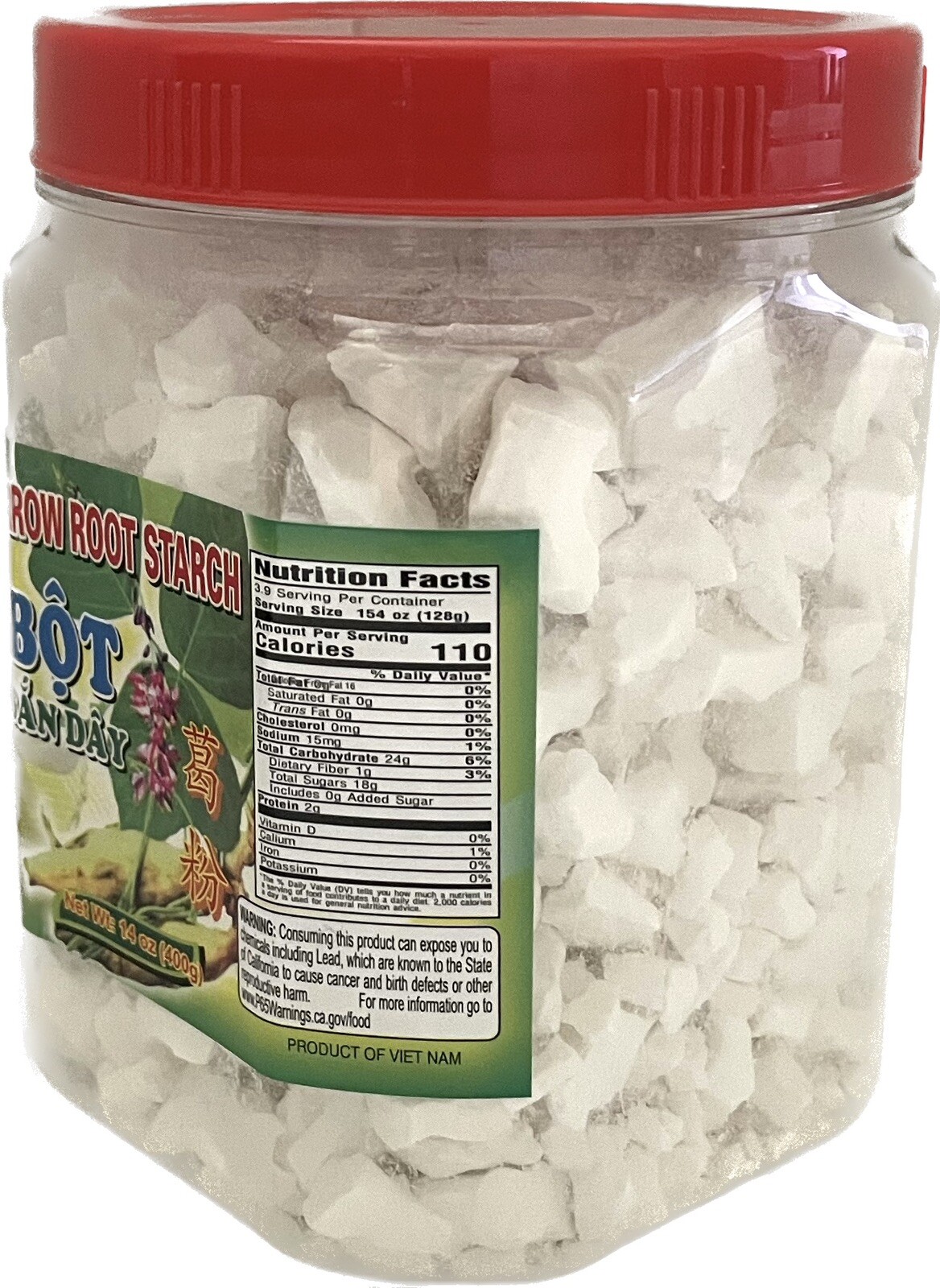 14oz Arrow Root Starch Chunks Flour Bot San Day by Quang Tri gallery