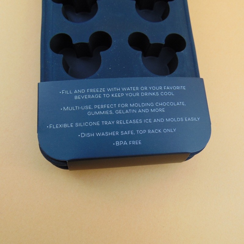 Disney Mickey Mouse Silicone Ice Cube Trays Set of 2 BPA Free Black Molding New gallery