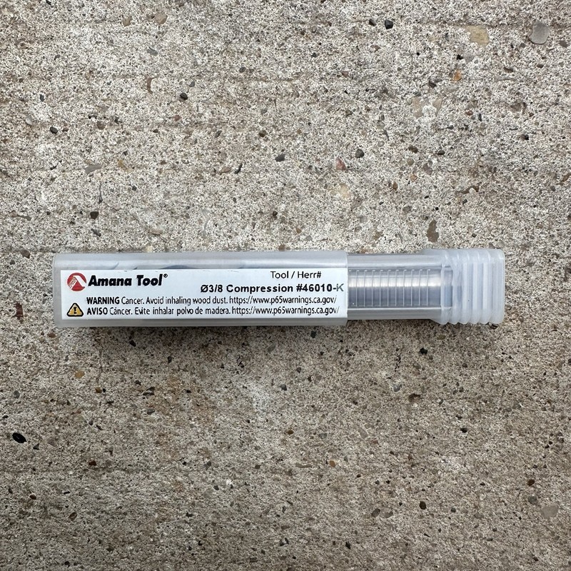 Amana Tool 46010-K Solid Carbide Compression Spiral 3/8 D x 1-1/8 CH x 3/8 SHK gallery