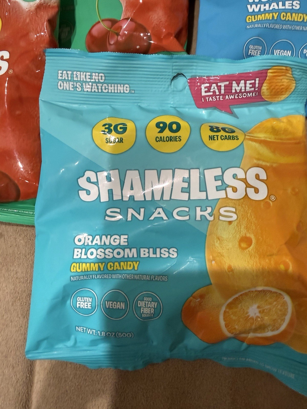 8 Shameless Snacks Gummy Candy Variety, Low Sugar, GlutenFree 1.8oz ea -NIB gallery