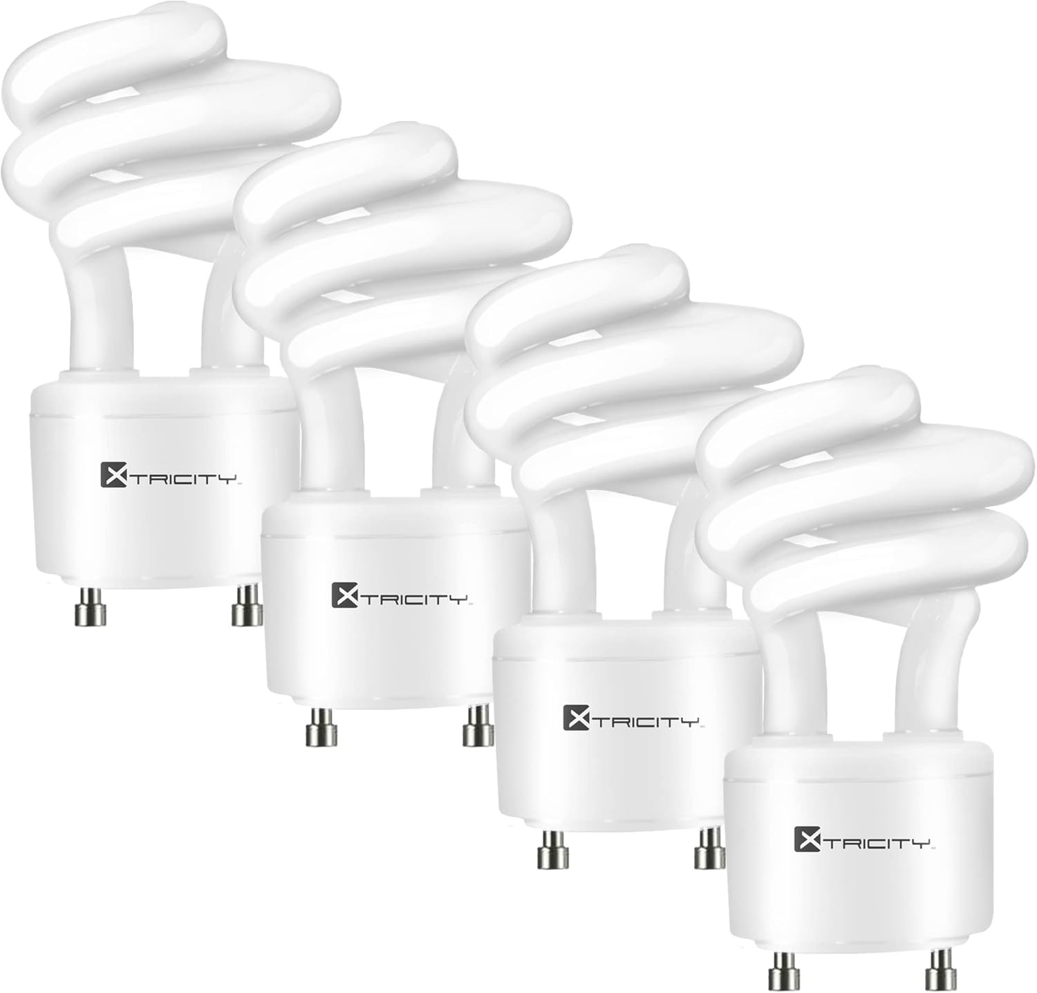 Xtricity Compact Fluorescent GU24 2 Prong Light Bulb Base, T2 Mini Spiral, 13W ( gallery