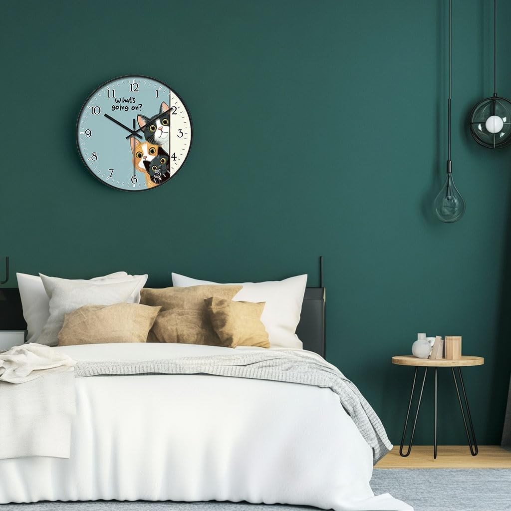 Decorative Round Wall Clock, Quiet Wall Clock, gallery