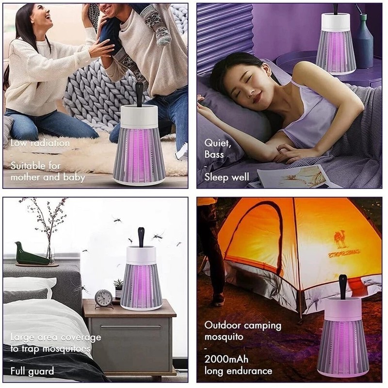 Wireless Mosquito Trap Killer Lamp Electric Trap Ideal Bug Zapper Rechargeable gallery