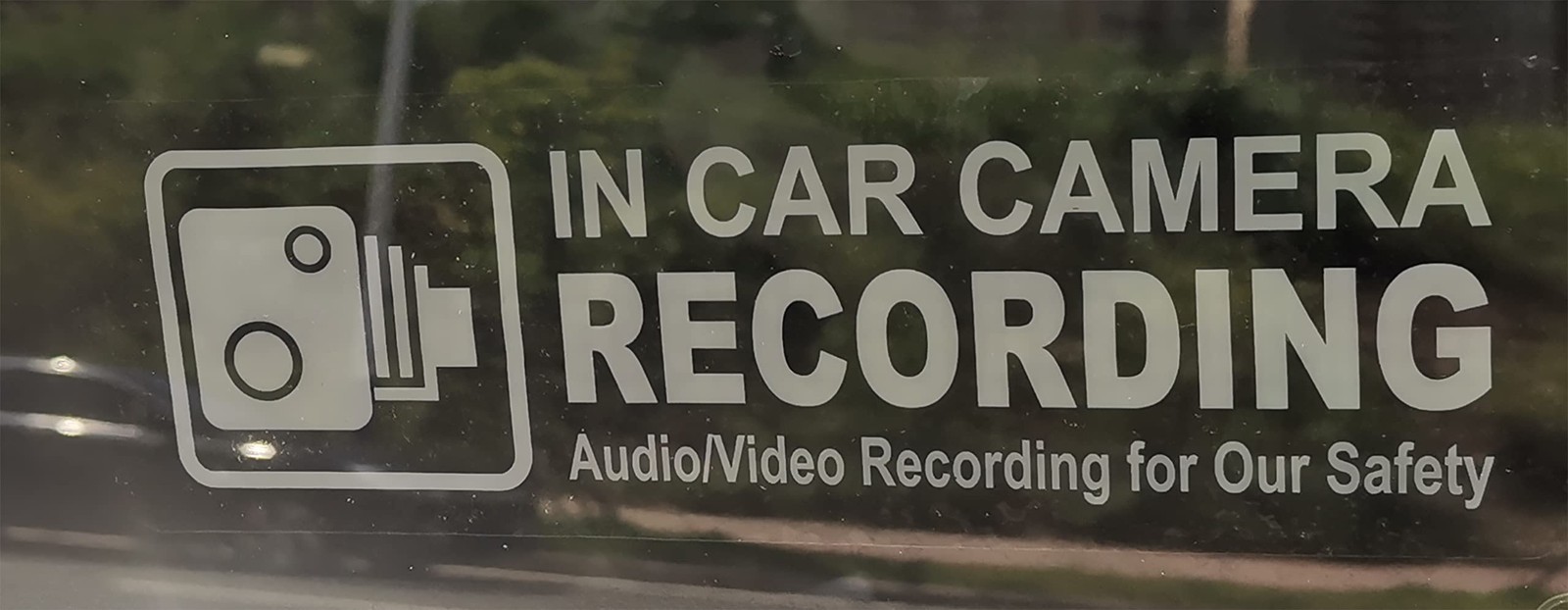 4 Pcs Camera Audio Video Recording Window Car Stickers for Van Truck Taxi gallery
