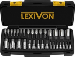 Master HEX Bit Socket Set, Premium S2 Alloy Steel | Complete 32-Piece, (LX-144)
