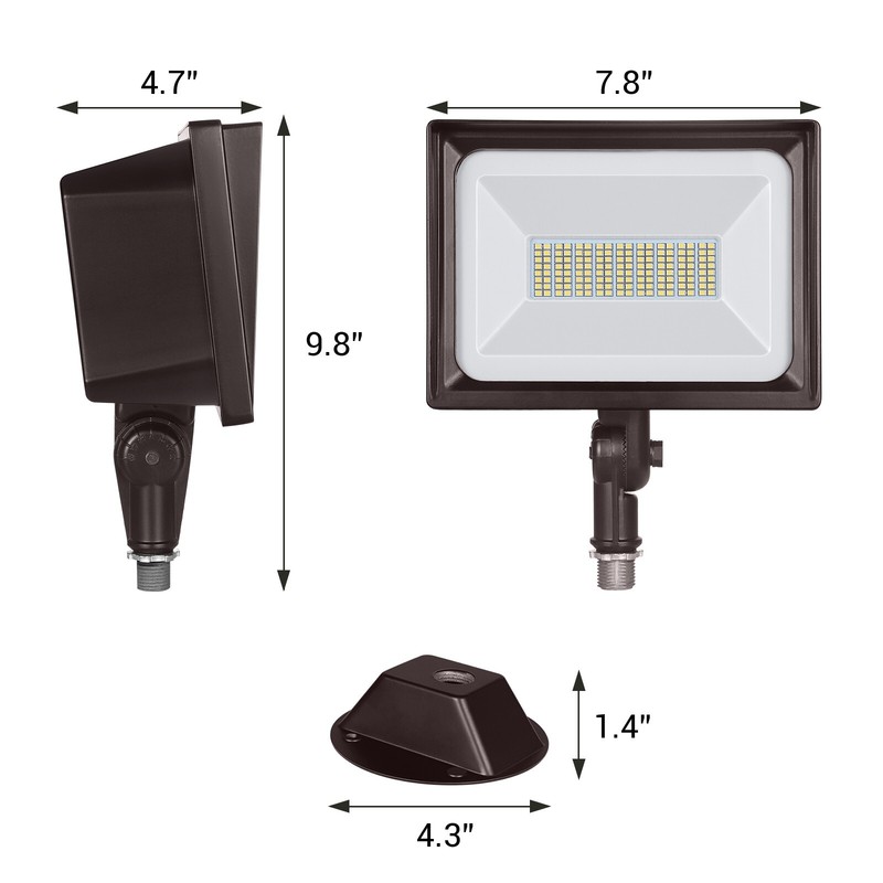 DEWENWILS 65W LED Security Light Outdoor 6670 LM Super Bright Flood Light 5000K gallery