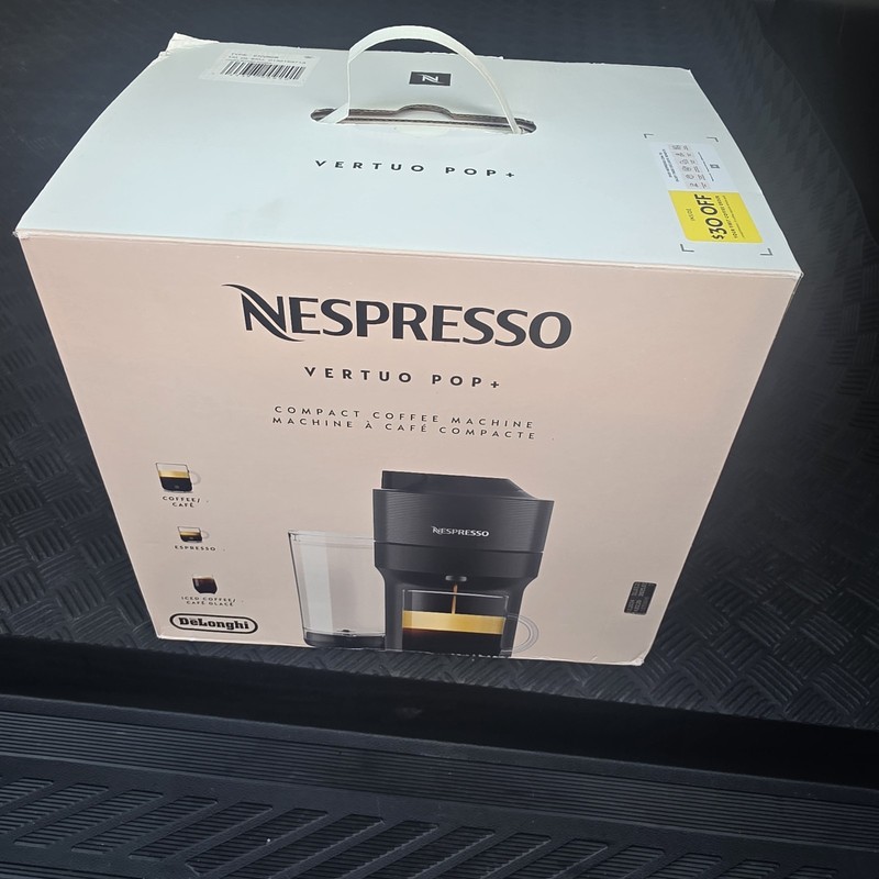 Nespresso Vertuo Pop+ Coffee Machine De'Longhi Pacific Blue PODS EXPIRED 04/23 gallery