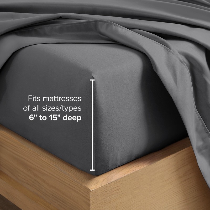 Bare Home Microfiber Sheet Sets - Premium 1800 Collection - Deep Pockets gallery