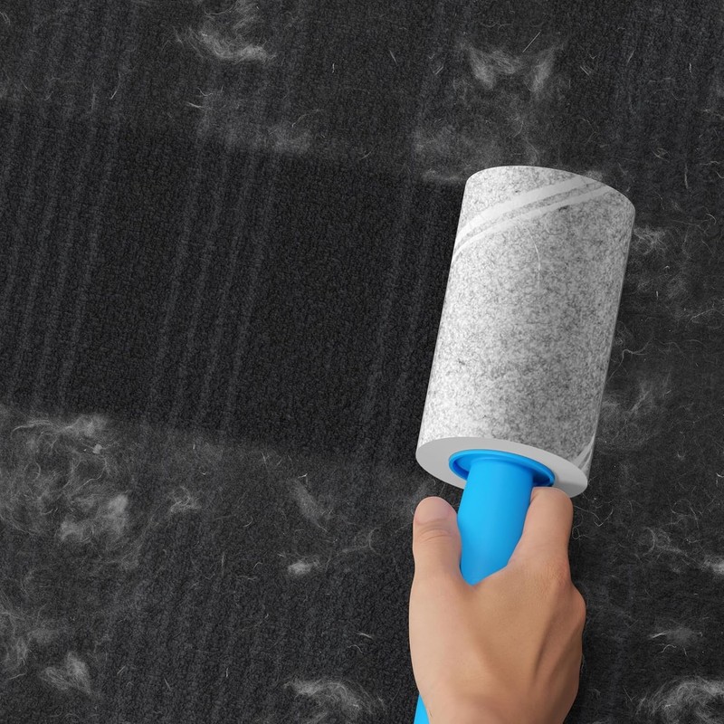 Extra Sticky Lint Roller - Set 400 Sheets for Pet Hair Removal, Dog gallery