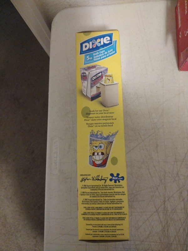Spongebob Squarepants Dixie 5oz Bath Cups 90 cups in Box. 2006. B gallery