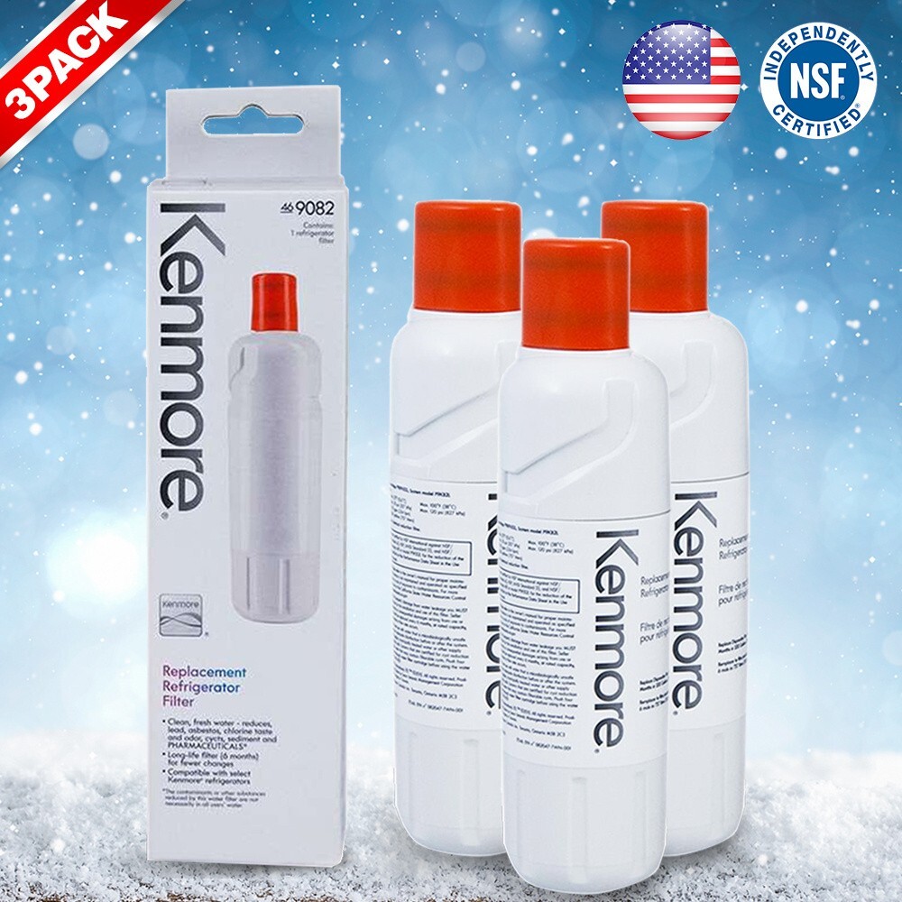 3 Pack Kenmore 9082 Replacement Refrigerator Water Filter for 469082 9903 gallery