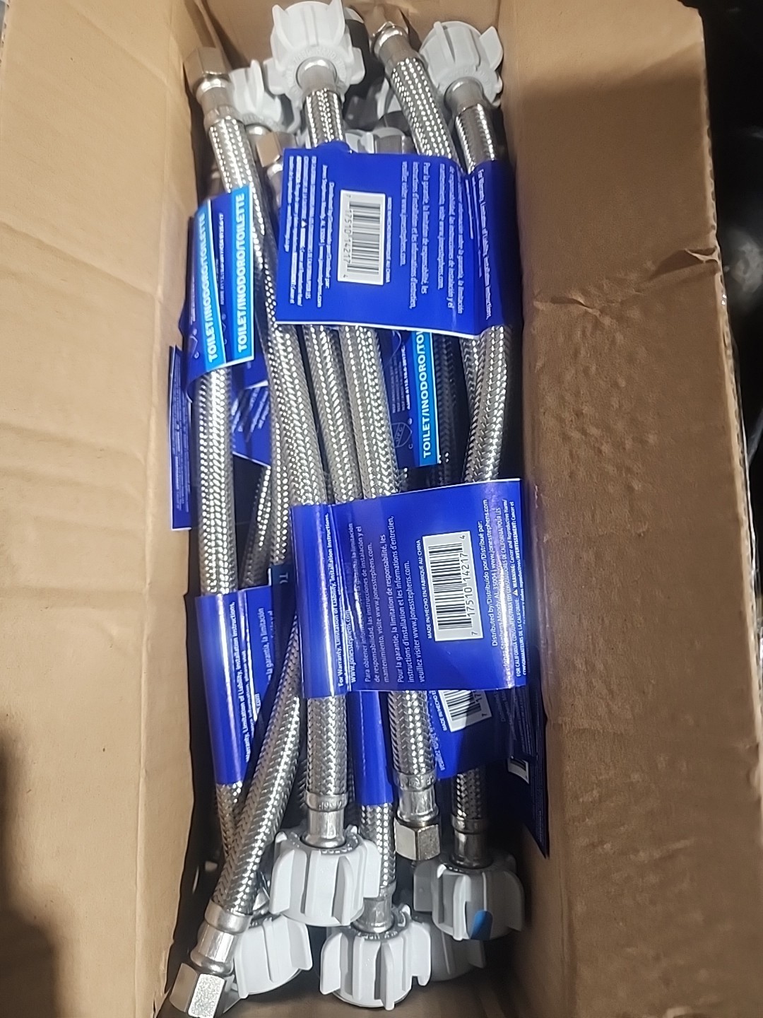 JONES STEPHENES S04217 PLUMBING CONNECTOR 3/8" OD x 7/8" BC x 12" LOT of 10PK gallery