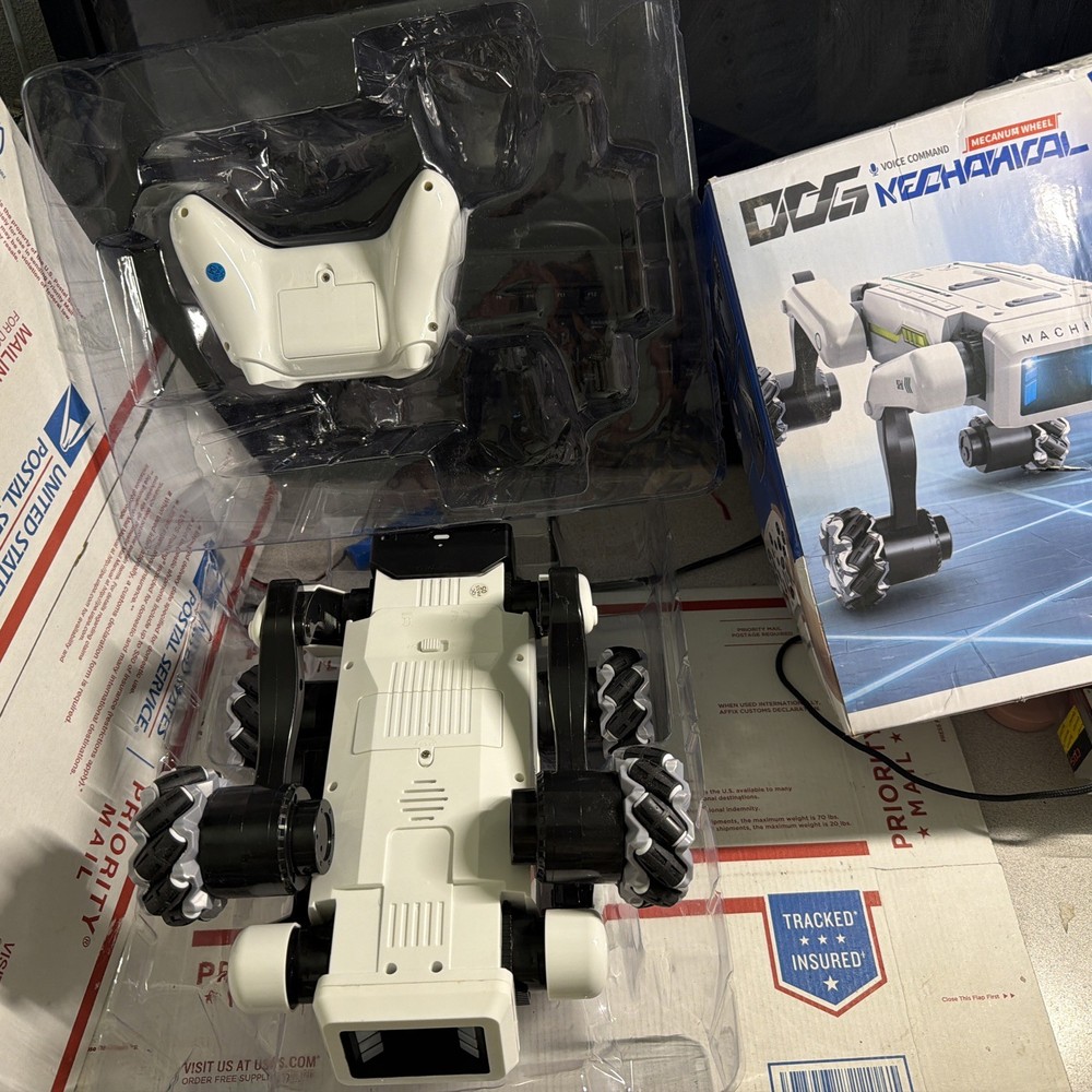 Smart Robot Dog with Wheels, Bionic Actions, Voice Remote Control