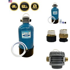 VM-DBLSOFT Portable Compact Double Standard 16,000 Grain Water Softener with …