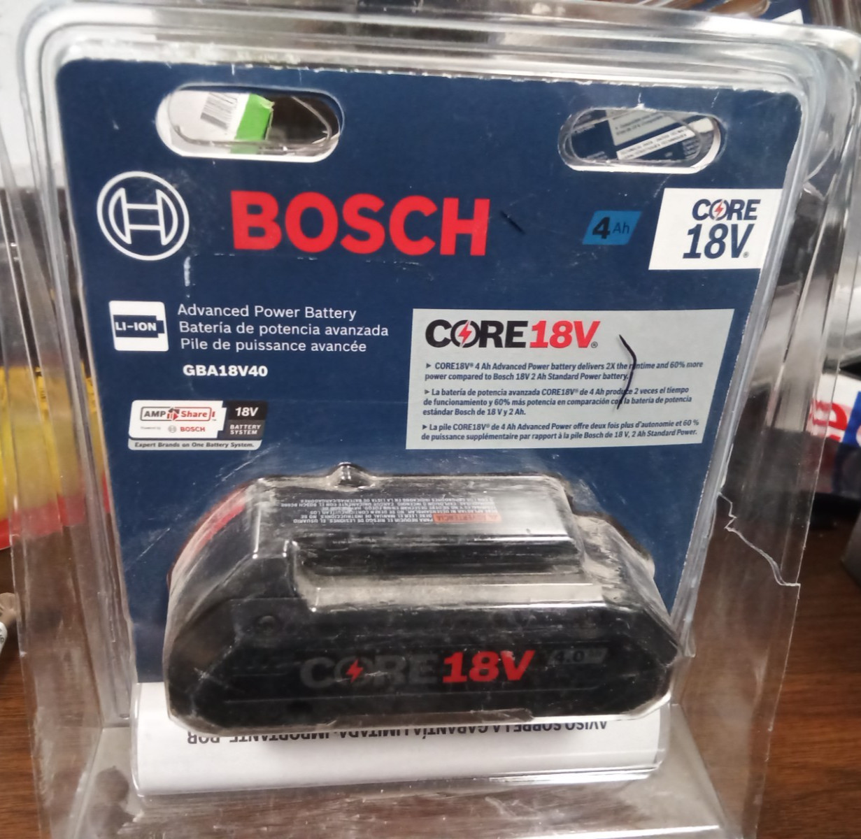 Bosch 18 -Volt 1 -Pack Battery ( 4 Ah Lithium-ion GBA18V40 gallery