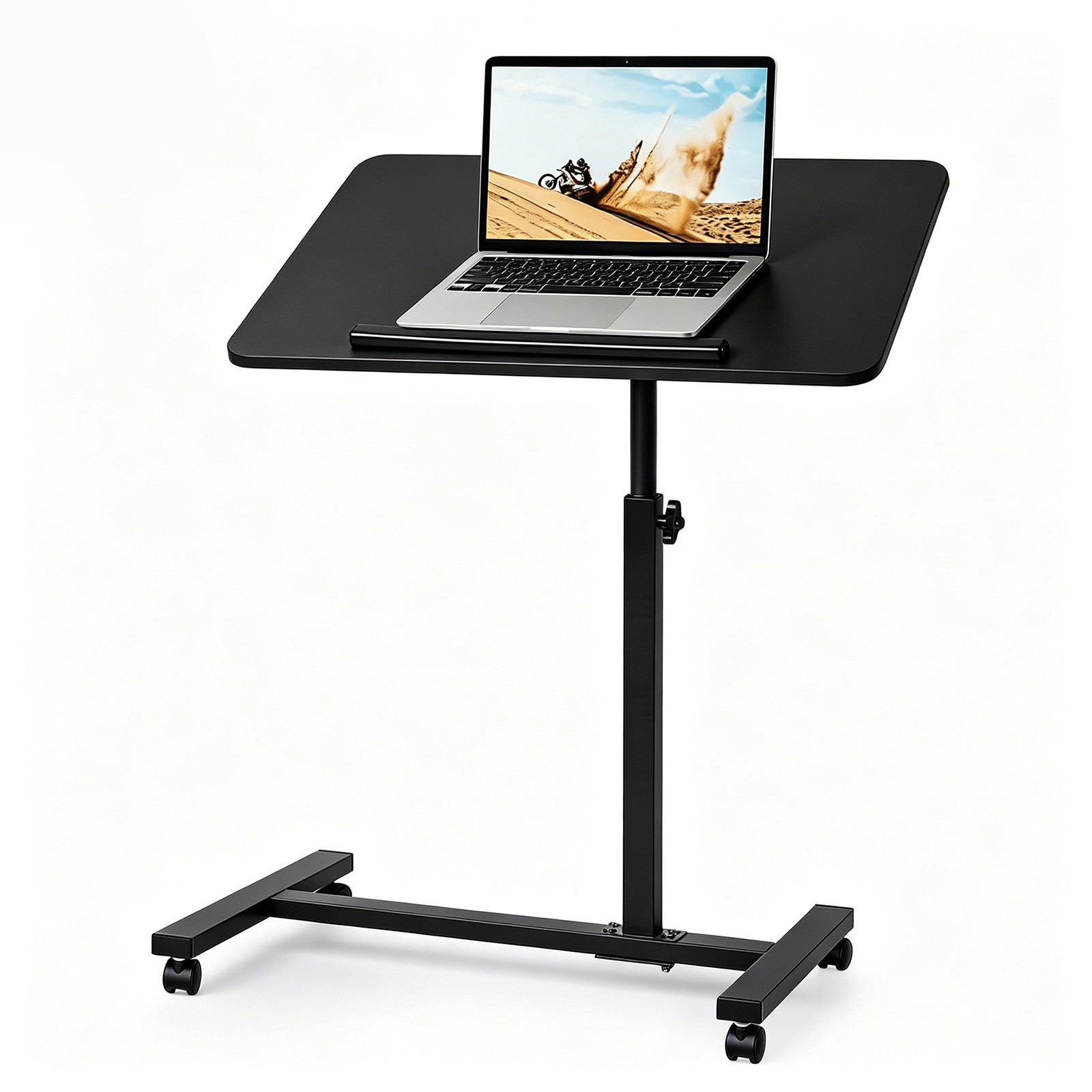 Home Mobile Portable Laptop Desk Adjustable Height Rolling Small Standing Desk gallery
