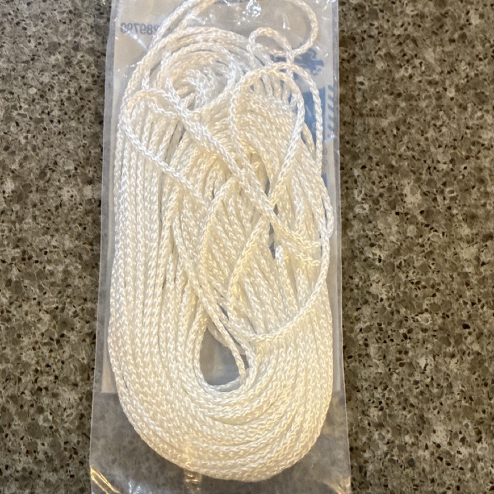 Blue Hawk Nylon Polyester Tie Down Cord White 1/8in x 48ft 40lb Diamond Braided gallery